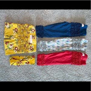 Ruffle Butts Leggings Lot 12-24m